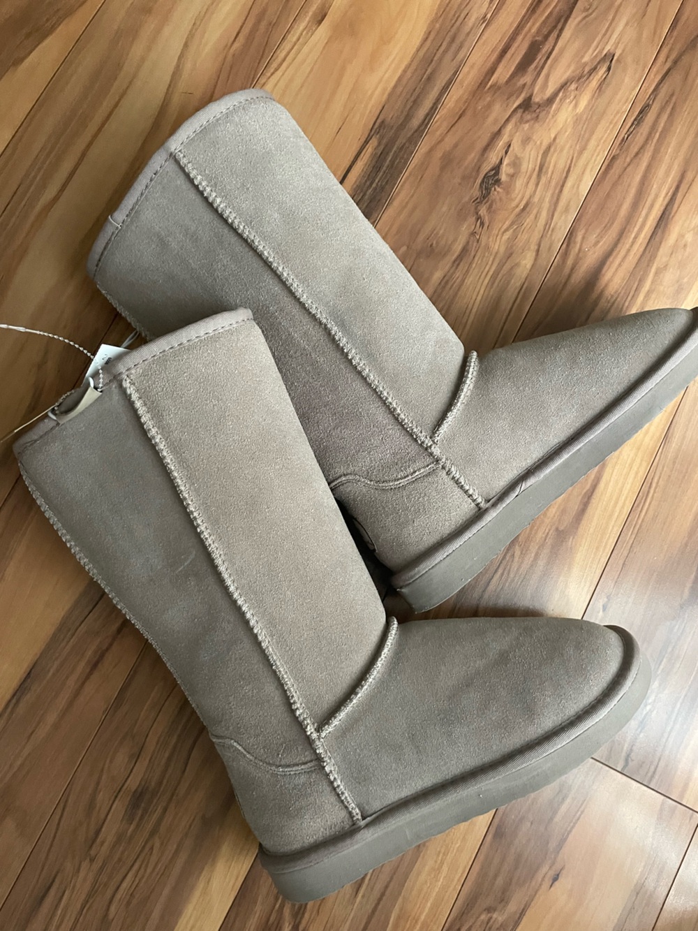 Bearpaw Kenzie Classic Mid-Calf Suede Winter Boots - Taupe women’s 7 nwt